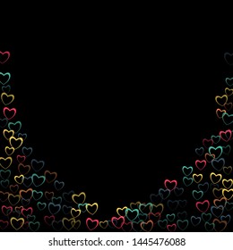Heart background which consists of isolated elements. Modern style with beautiful elements in heart background. Can be used as print, wallpaper, cards, valentine cards, banner, background and etc.