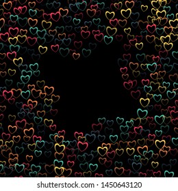 Heart background which consists of isolated elements. Modern style with beautiful elements in heart background. Can be used as print, wallpaper, cards, valentine cards, banner, background and etc.
