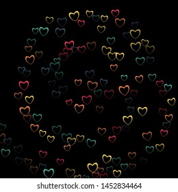 Heart background which consists of isolated elements. Modern style with beautiful elements in heart background. Can be used as print, wallpaper, cards, valentine cards, banner, background and etc.