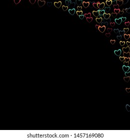 Heart background which consists of isolated elements. Modern style with beautiful elements in heart background. Can be used as print, wallpaper, cards, valentine cards, banner, background and etc.