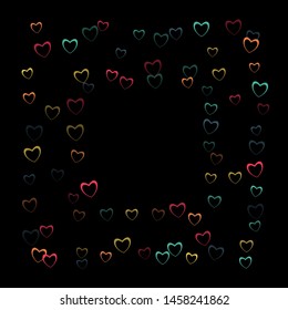 Heart background which consists of isolated elements. Modern style with beautiful elements in heart background. Can be used as print, wallpaper, cards, valentine cards, banner, background and etc.