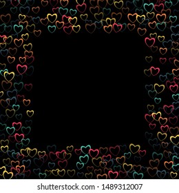 Heart background which consists of isolated elements. Modern style with beautiful elements in heart background. Can be used as print, wallpaper, cards, valentine cards, banner, background and etc.