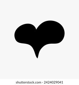 placa cardíaca es negra, ilustración vectorial