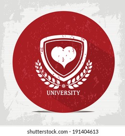 Heart badge symbol,vector