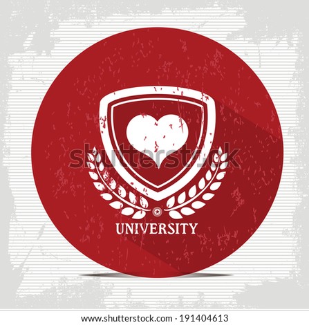 Heart badge symbol,vector