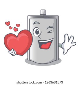 With heart bag packaging for sugar in character