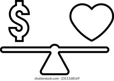 equilibrio de peso del corazón comparar igual a Contorno