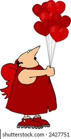 Heart balloon bouquet