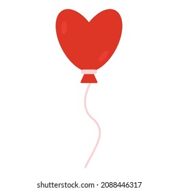ilustración vectorial del clip de globo de corazón