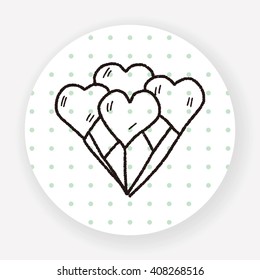 heart balloon doodle
