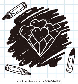 heart balloon doodle