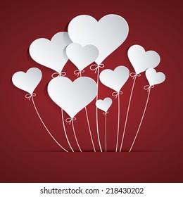 Heart Balloon Easy to use, modify, adjust color and size. Shadow are made with transparency set to Multiply.