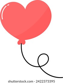 icono de globo aerostático de varios tipos de amor