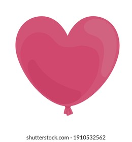 Herzballon Helium flog Symbol Vektorgrafik Design