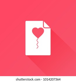 heart balloon icon