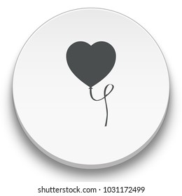 heart balloon icon