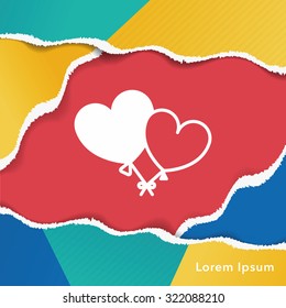heart balloon icon