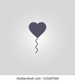 heart balloon icon