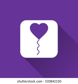 heart balloon icon