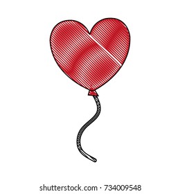 heart balloon icon