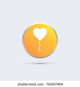 heart balloon icon