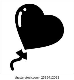 Heart Balloon Icon Element For Design