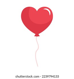 heart balloon icon isolated style