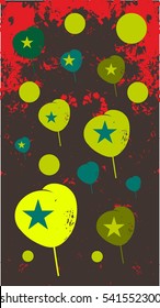 heart balloon label vector art
