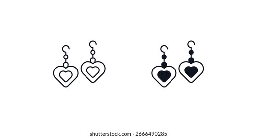 Icono de globo de corazón con fondo blanco Ilustración de stock de Vector