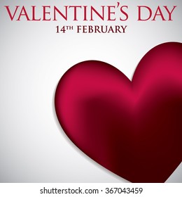 Heart balloon Valentine's Day card in vector format.