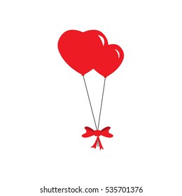 heart balloon vector