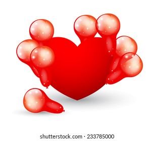 Heart with Balloons