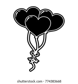 Heart balloons design