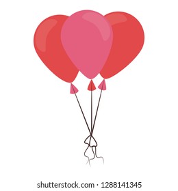 Heart balloons shaped