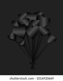 Heart balloons for Valentines day 