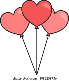 Heart Balloons Valentine's Day Love