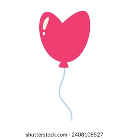 Heart Balloons Valentines Single Element illustration