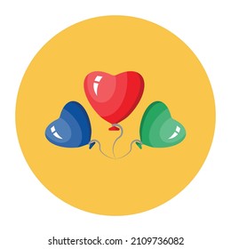 Heart balloons vector icon  Which Can Easily Modify Or Edit 

