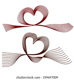 heart of the bands. Vector