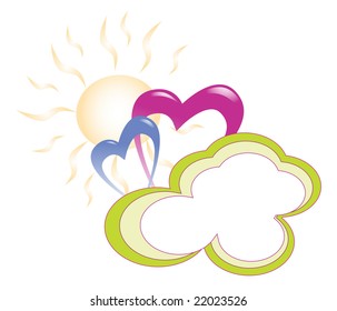 heart and banner