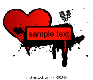 Heart and banner