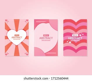 Heart Banner Abstract Vector EPS10
