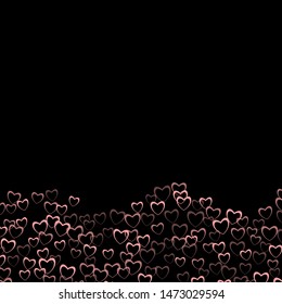 Heart banner which consists of isolated elements. Modern style with beautiful elements in heart banner. Can be used as print, wallpaper, cards, valentine cards, banner, background and etc.