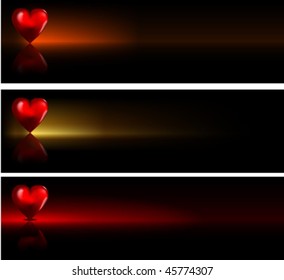 Heart banners
