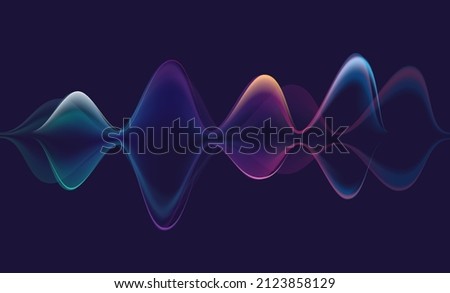 Heart beat 3D wave on dark background. Abstract heartbeat or cardiogram in form of fire with sparks. Digital music sound energy vector network. Futuristic wireframe curve of cardiology rhythm.