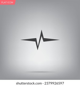 Heart beat, cardiogram. Pulse icon