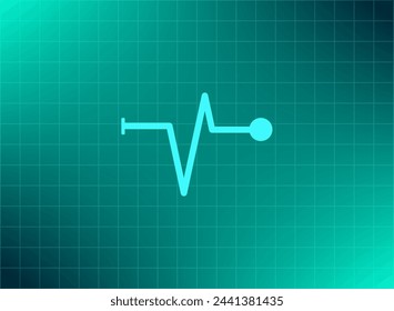 Heart beat, cardiogram. Pulse icon