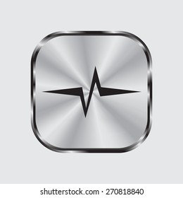 Heart beat, cardiogram. Pulse icon