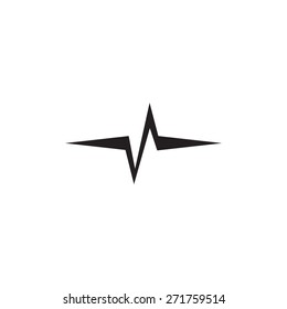 Heart beat, cardiogram. Pulse icon