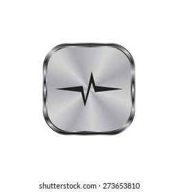 Heart beat, cardiogram. Pulse icon